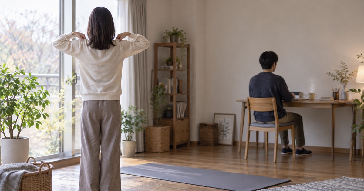 座り方の正しい姿勢と手順|骨盤を立てる椅子の座り方のイメージ写真