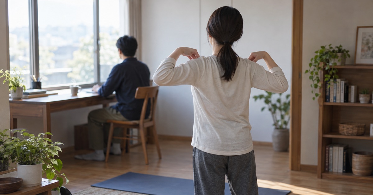 姿勢を整えるストレッチの基本のイメージ写真